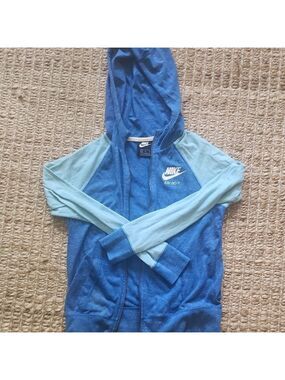 Nike Kids Blue Lightweight Zip Up Sz XL Hoodie